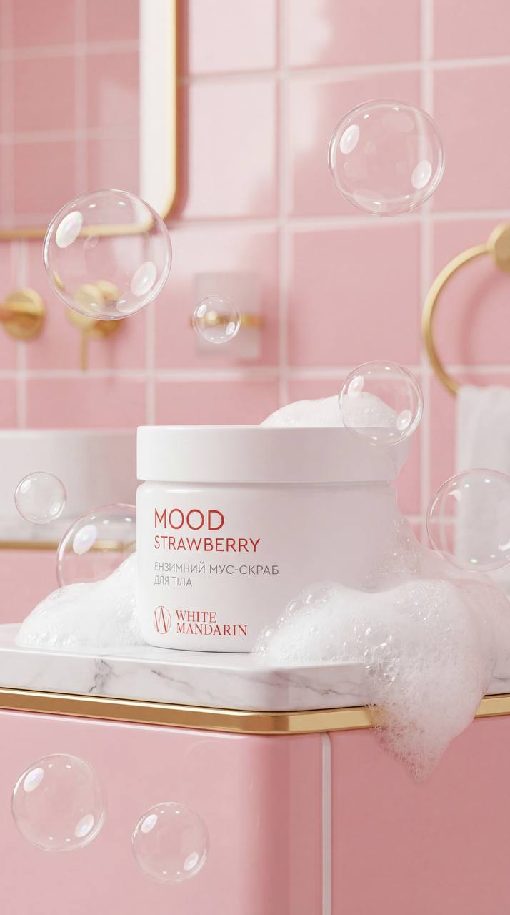 Мус-скраб для тіла «MOOD STRAWBERRY»