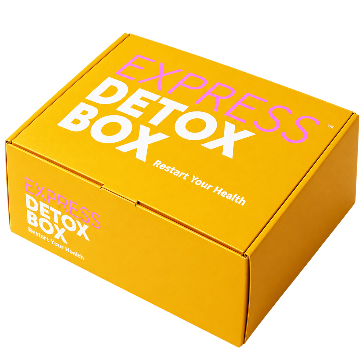 ЕXPRESS DETOX BOX — упаковка на прозорому фоні