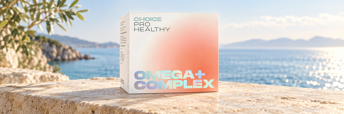 CHOICE OMEGA+ COMPLEX на сонячному морському узбережжі