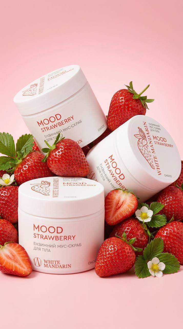 Мус-скраб для тіла «MOOD STRAWBERRY»